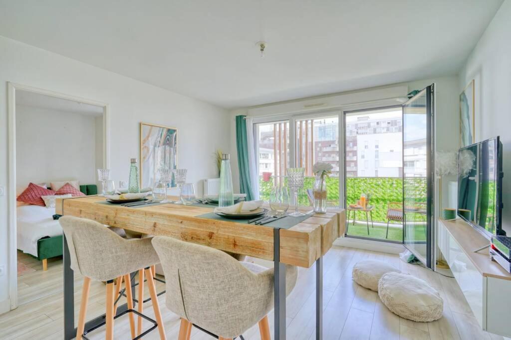 T2 Luxe Proche Paris Terrasse Parking Prive Apartment Vitry-sur-Seine Exterior foto